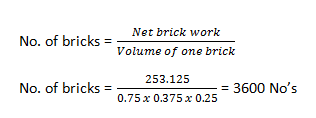 How to calculate cement required for brickwork? Brick work calculation