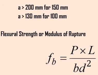 How to Calculate flexural strength of concrete? | Flexural strength formula